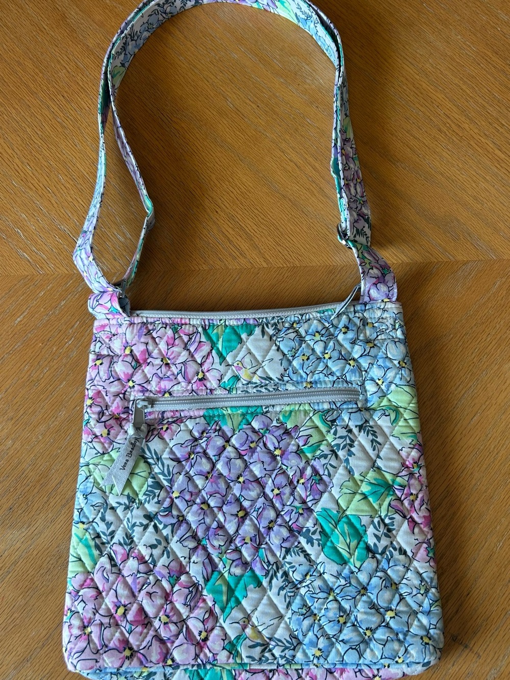 NWT Vera Bradley Hipster Crossbody Bag Happy Hydrangeas Floral Retired Pattern